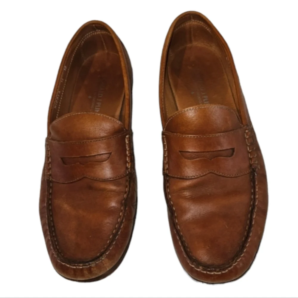 Donald J Pliner Shoes Men's Loafers Nicola Size 10 Italian Leather Office Dress